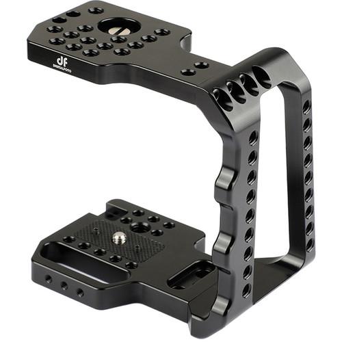 DigitalFoto Solution Limited Cage with Wooden Handle Mini Magic Grip for Blackmagic Design Pocket Cinema Camera 4K