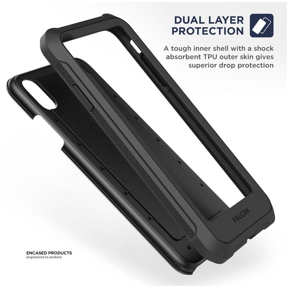 Encased Falcon Case with Belt Clip Holster for iPhone XS Max