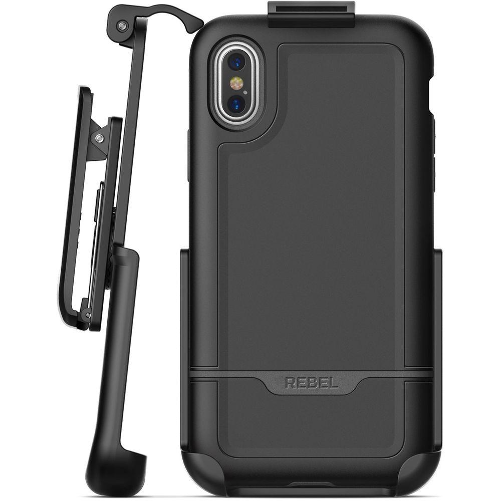 Encased Rebel Series Case with Belt Clip Holster for iPhone XS Max