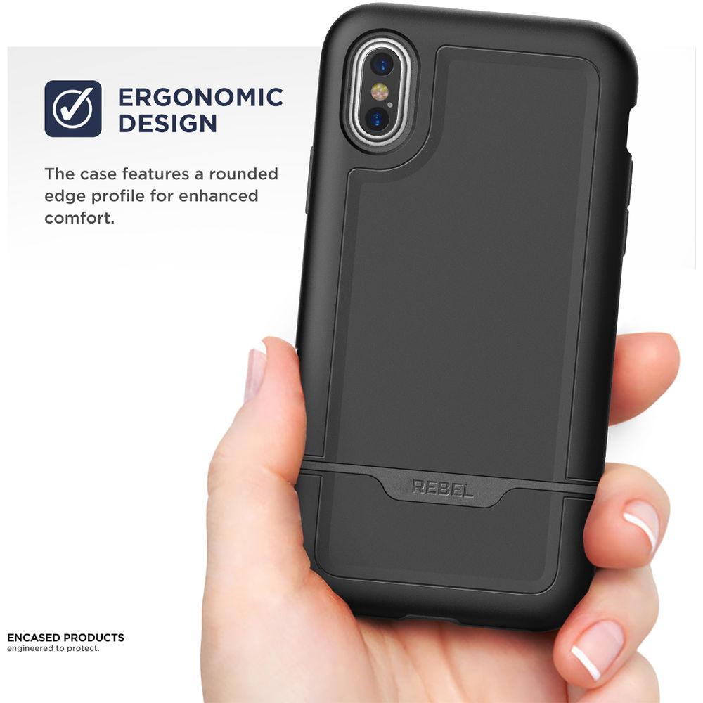 Encased Rebel Series Case with Belt Clip Holster for iPhone XS Max