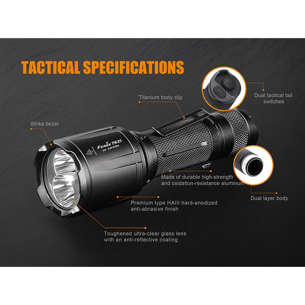 Fenix Flashlight TK25 UV LED Flashlight