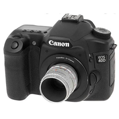 FotodioX Lens Mount Adapter with Generation v10 Focus Confirmation Chip for C-Mount Lens to Canon EF or EF-S Mount Camera