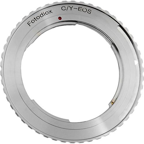FotodioX Lens Mount Adapter with Generation v10 Focus Confirmation Chip for Contax-Yashica Mount Lens to Canon EF or EF-S Mount Camera