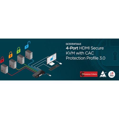 IOGEAR 4-Port HDMI Secure KVM Switch