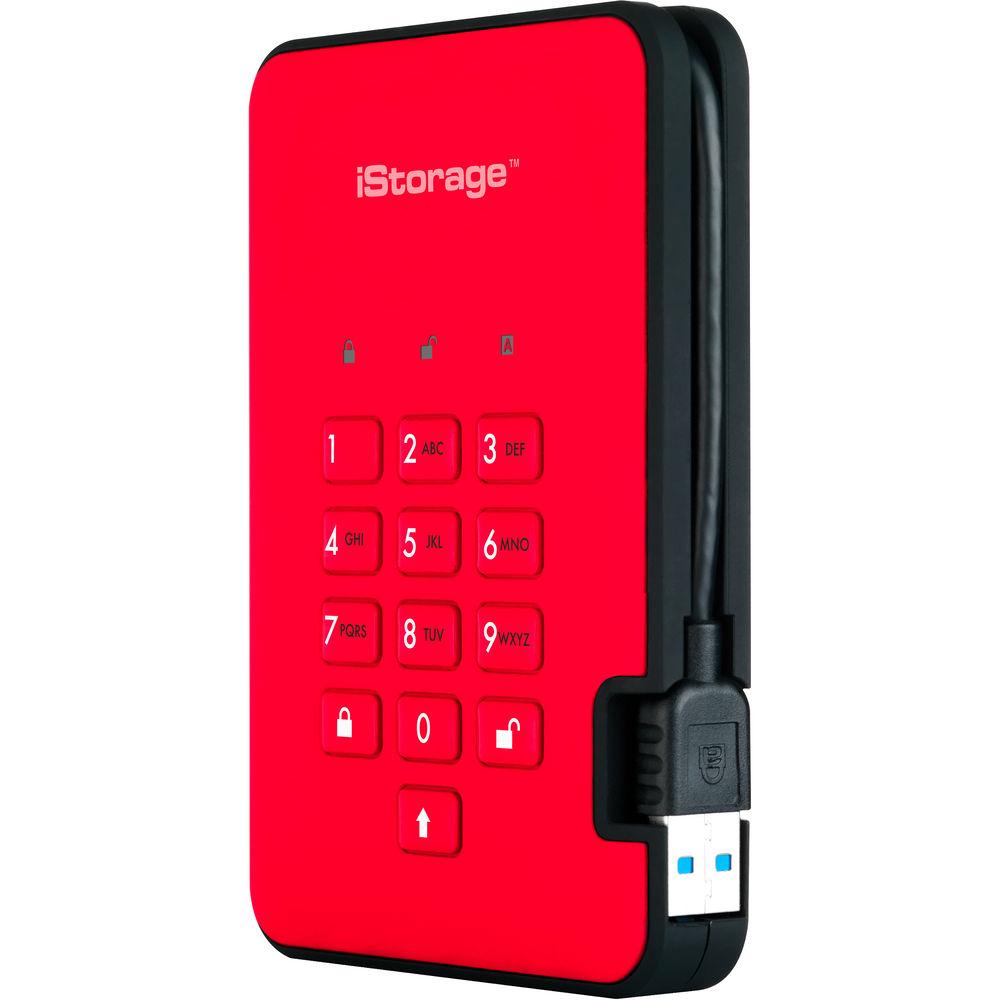 Istorage 3TB diskAshur2 USB 3.1 Encrypted Portable HDD