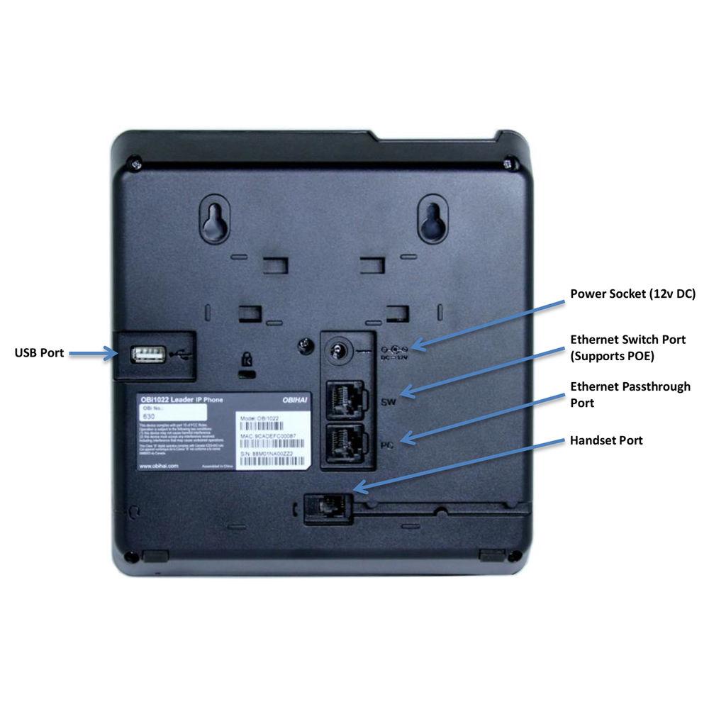 Obihai Technology OBi1022 10-Line IP Phone with Power Supply