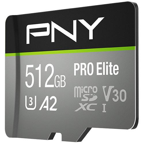 PNY Technologies 512GB U3 PRO Elite microSD Card