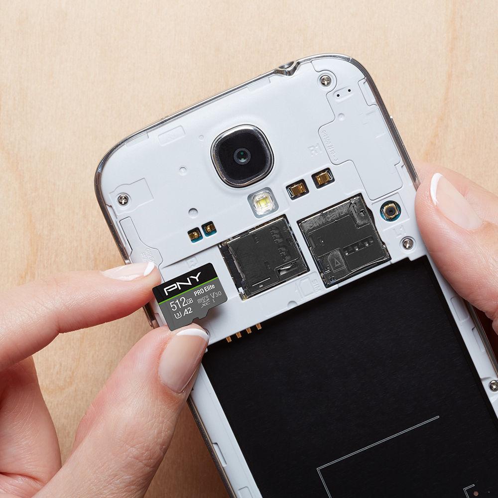 PNY Technologies 512GB U3 PRO Elite microSD Card