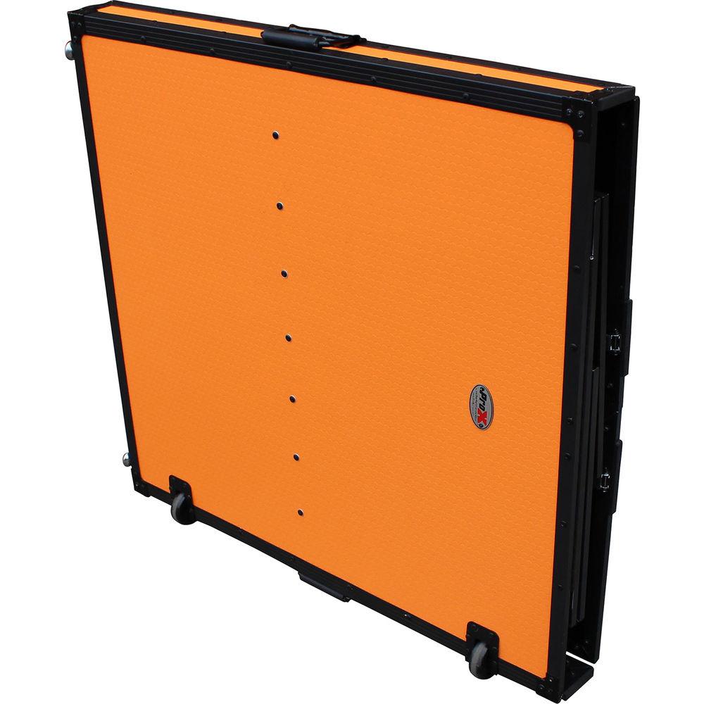 ProX Transformer Series Fold-Away DJ Performance Desk Facade with Wheels