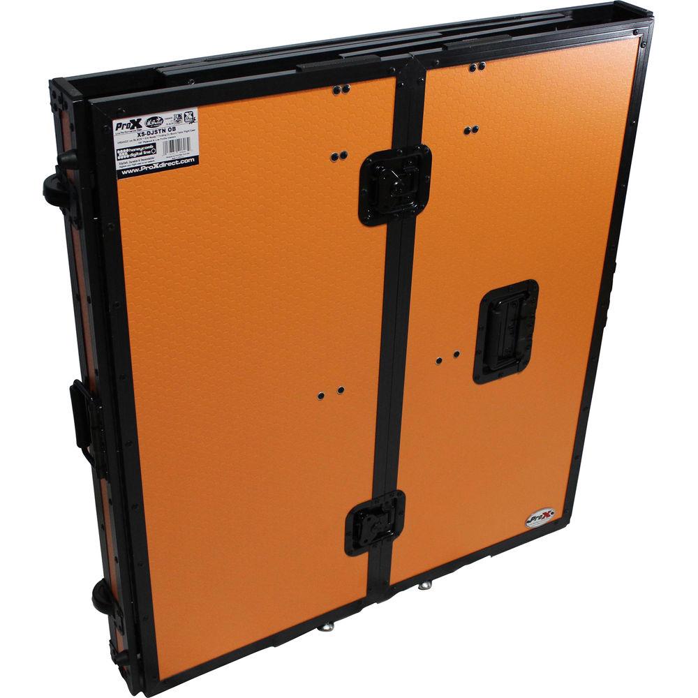 ProX Transformer Series Fold-Away DJ Performance Desk Facade with Wheels