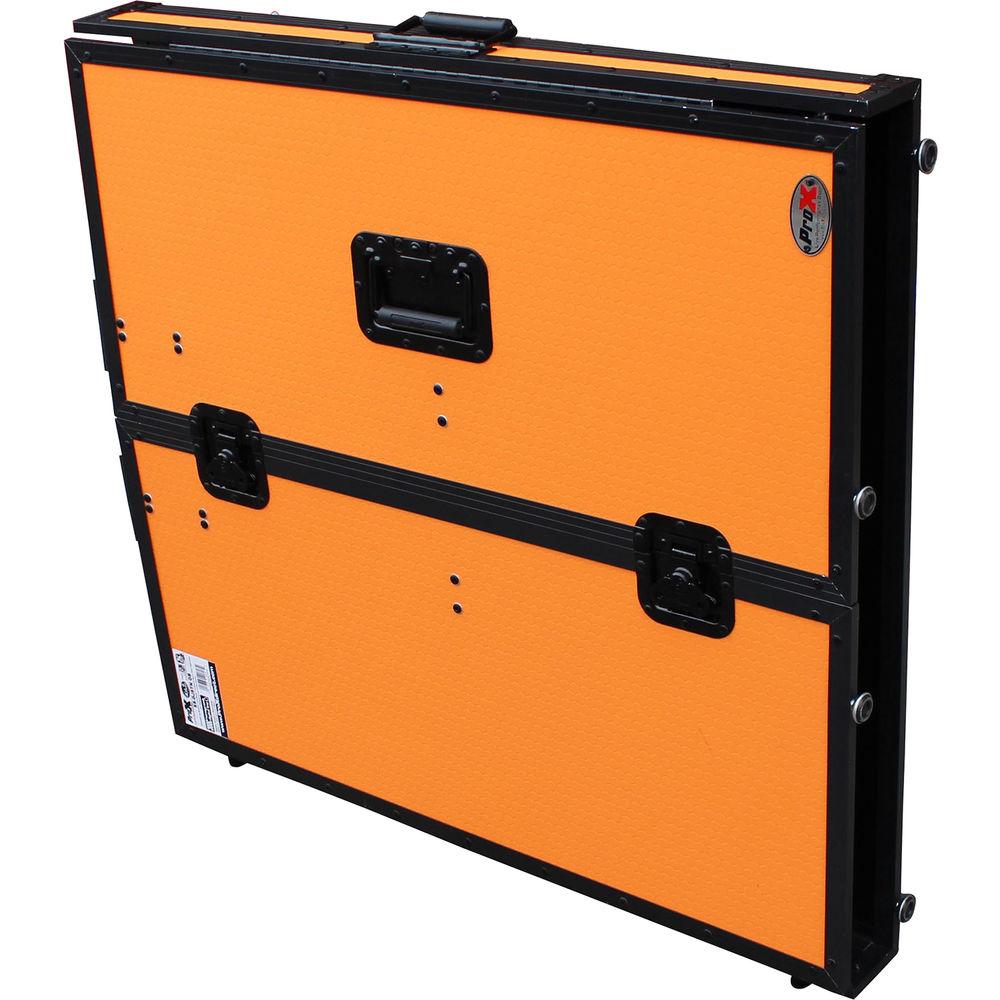 ProX Transformer Series Fold-Away DJ Performance Desk Facade with Wheels