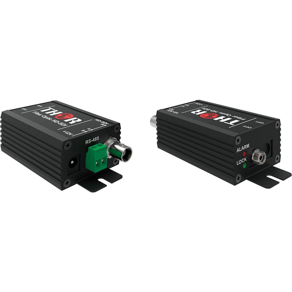 Thor 1-Channel Mini HD-SDI Single-Mode Fiber Optic Extender Kit