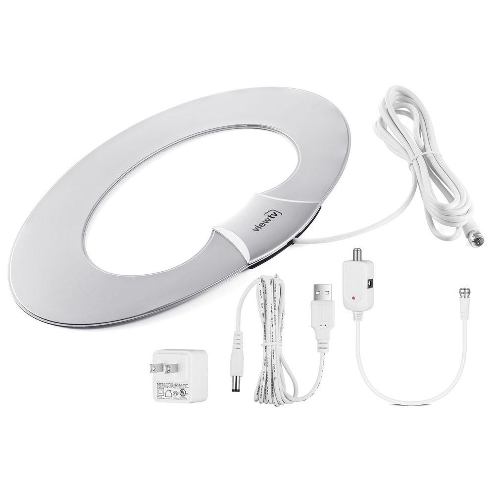 ViewTV VT-9067 Flat Oval Amplified HDTV Antenna