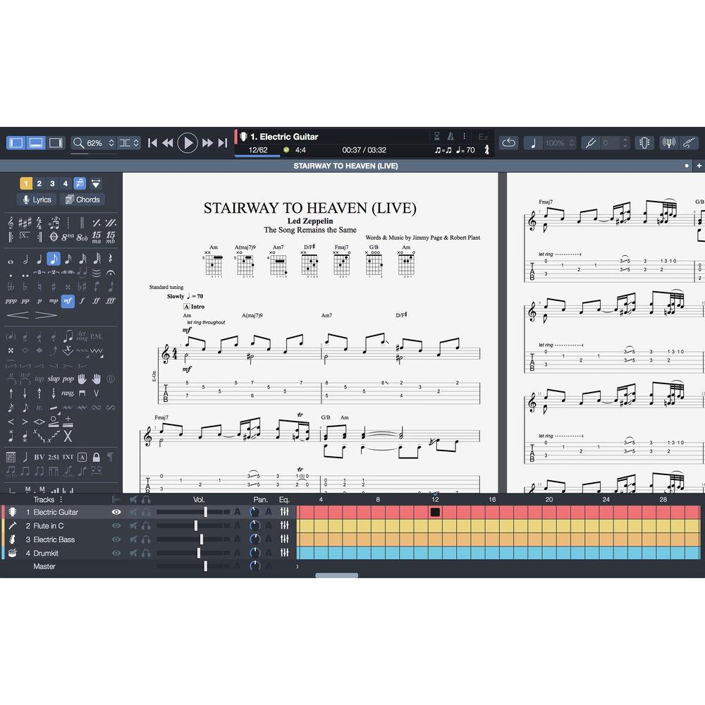 Arobas Music Guitar Pro 7 - Guitar Tablature Editing and Composition Software