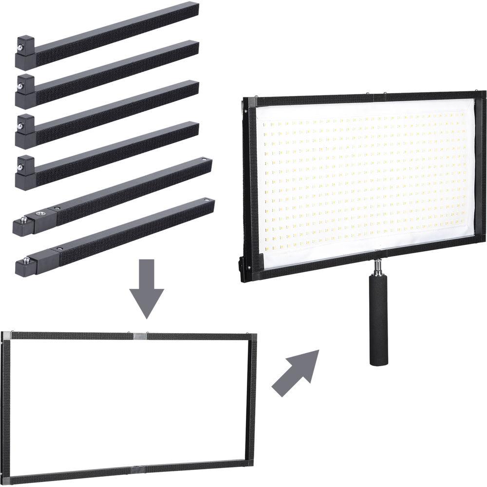 Bescor FM448 Flexible Bi-Color LED Light Mat with Swivel Ball Mount