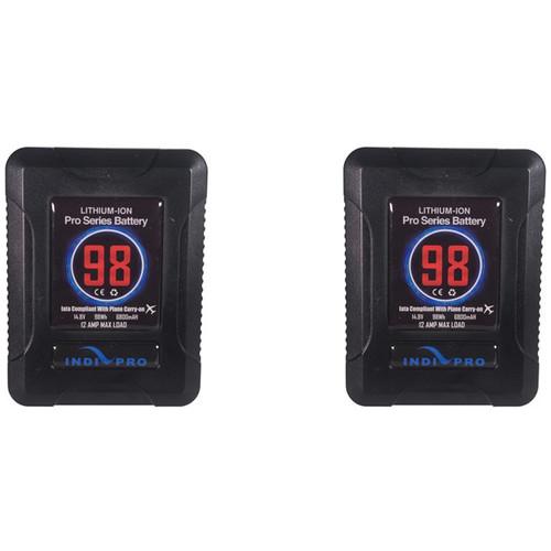 Blackmagic Design Dual IndiPro 98Wh Micro Battery Kit with URSA Mini V-Mount Plate & Charger