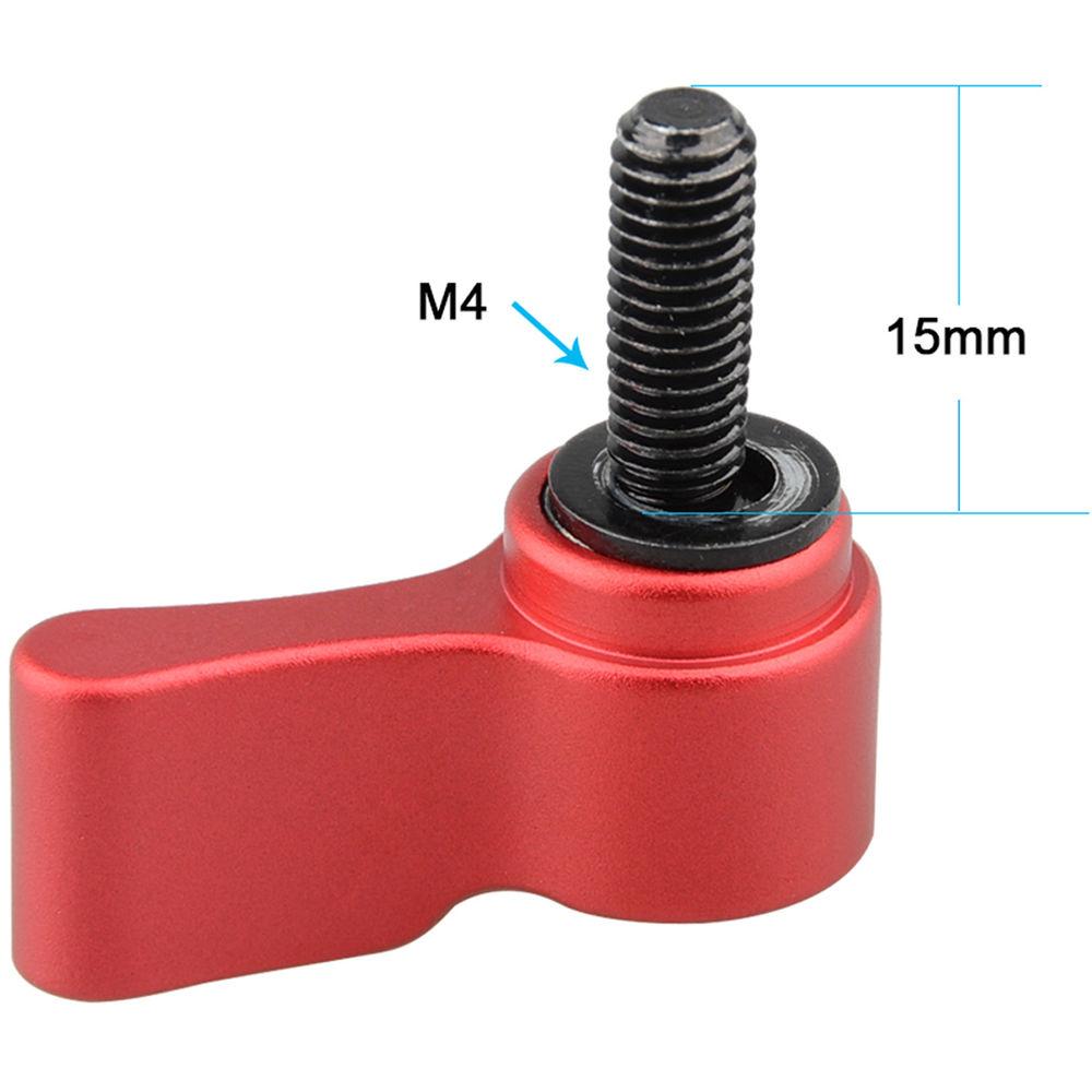 CAMVATE M4 Male Threading Rotating Knob Adjustable Thumb Lever Screw