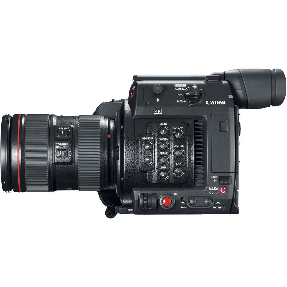 Canon EOS C200 EF Cinema Camera and 24-105mm Lens Kit, Canon, EOS, C200, EF, Cinema, Camera, 24-105mm, Lens, Kit