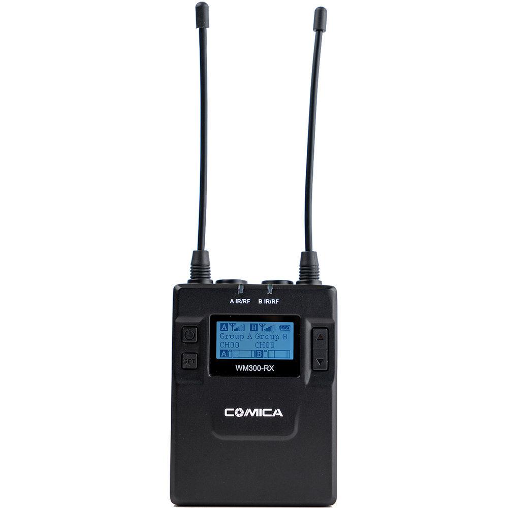 Comica Audio CVM-WM300A 2-Person Camera-Mount Wireless Omni Lavalier Microphone System with Rechargeable Batteries