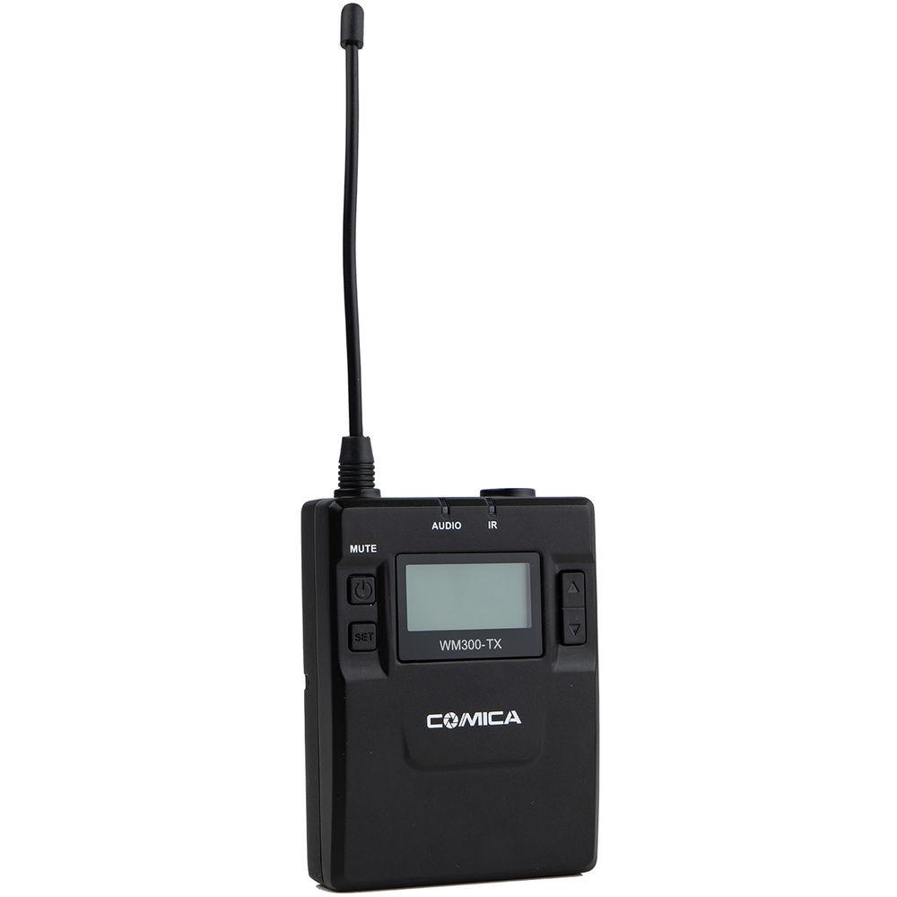 Comica Audio CVM-WM300A 2-Person Camera-Mount Wireless Omni Lavalier Microphone System with Rechargeable Batteries