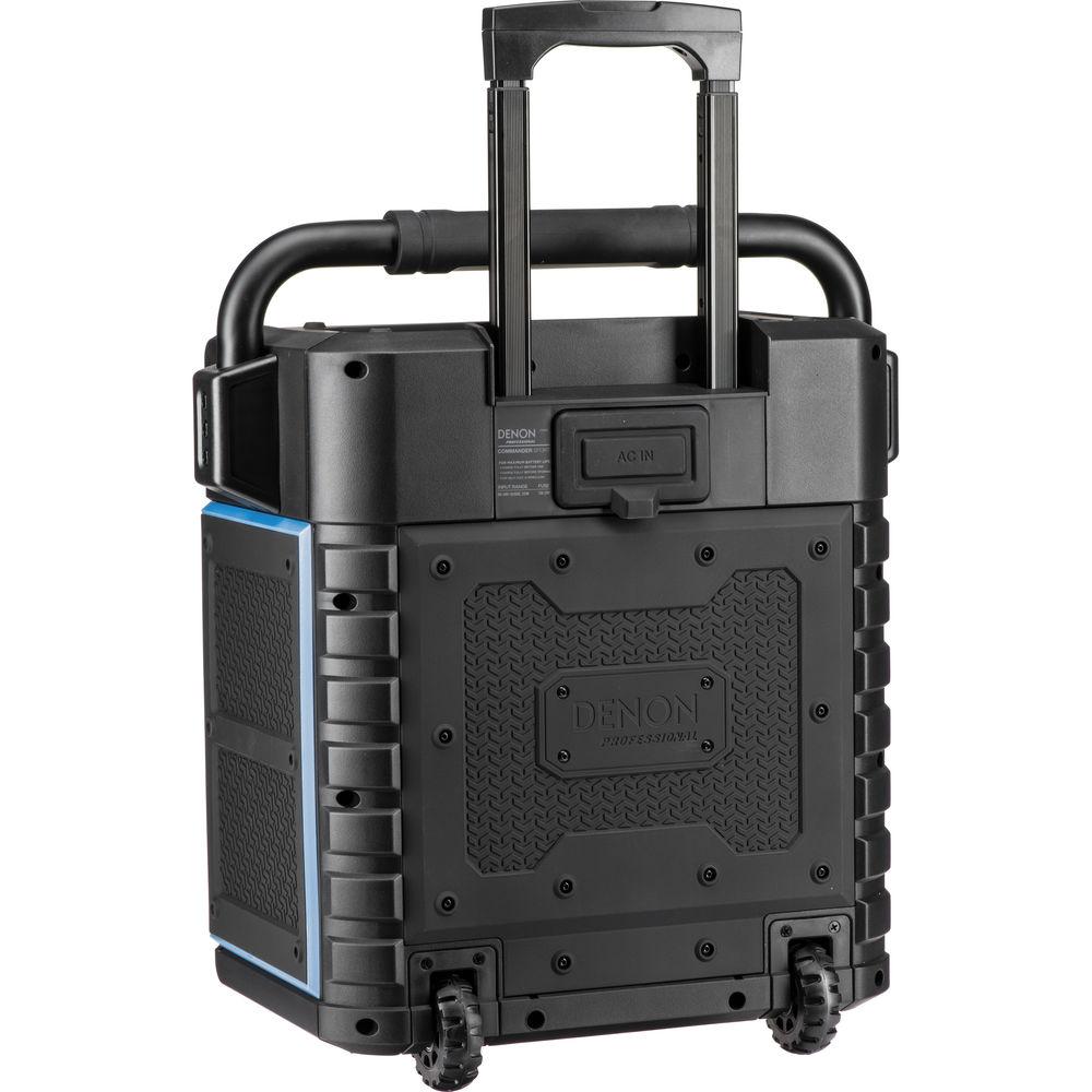 Denon Commander Sport Portable Water-Resistant 120W All-In-One PA System with Wireless Handheld Microphone