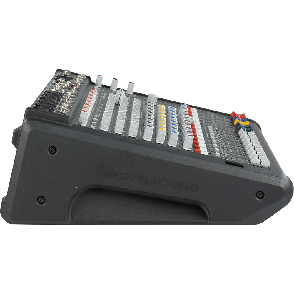 Dynacord Power Mixer,4 Mic Line 4 Mic Ster,Line Chs,3Aux,2-24Bit Ster.EFX,USB Audio Interface,2x1000W Amp Lid