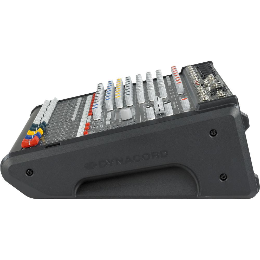 Dynacord Power Mixer,4 Mic Line 4 Mic Ster,Line Chs,3Aux,2-24Bit Ster.EFX,USB Audio Interface,2x1000W Amp Lid