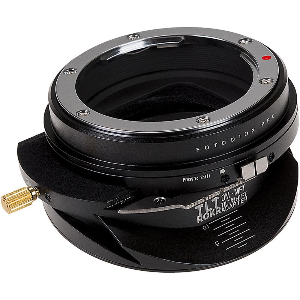 FotodioX Pro TLT ROKR Tilt-Shift Lens Mount Adapter for Olympus OM-Mount Lens to Micro Four Thirds Mount Camera