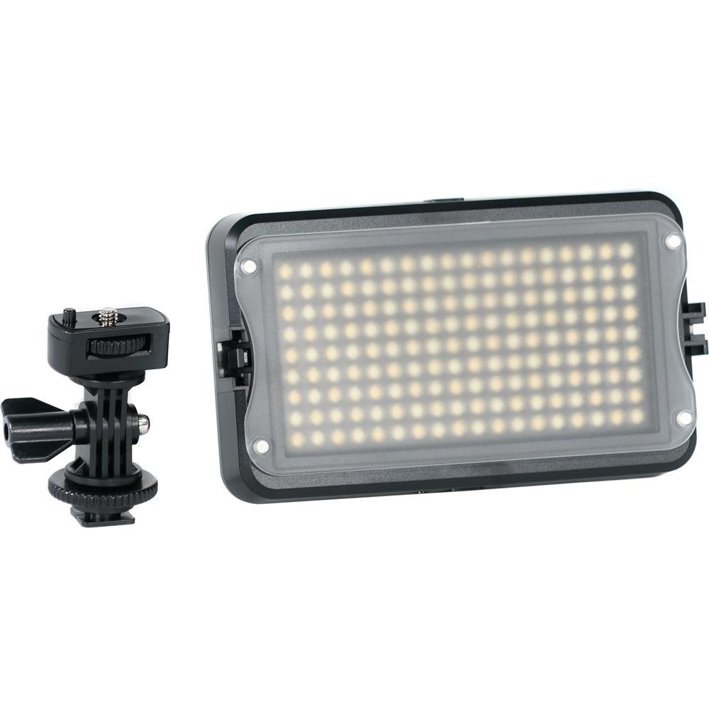 GVB Gear 162 Bicolor On-Camera LED Light with LCD Display and Shoe Mount Adapter