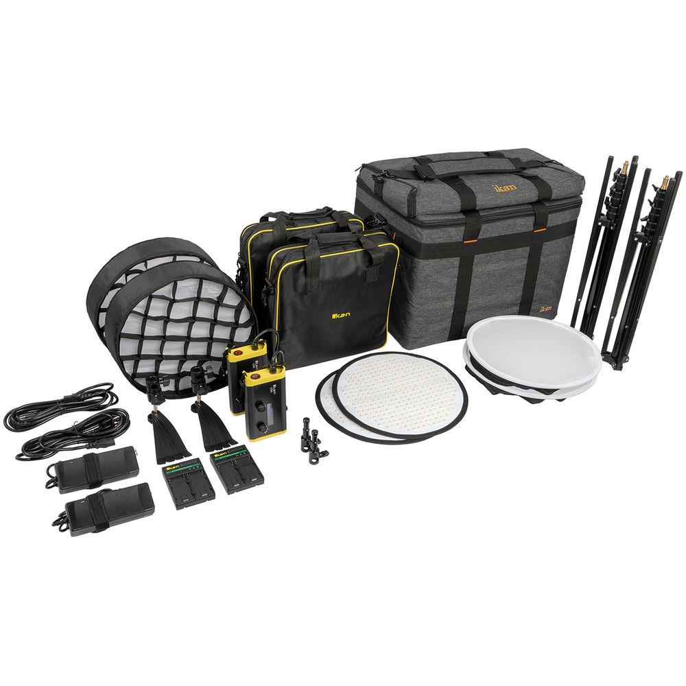 ikan Canvas Bi-Color Round Bendable 2-Point LED Lighting Kit