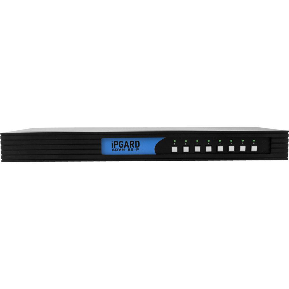 IPGard 8-Port Single-Head Dual-Link DVI-I KVM Switch with CAC Port