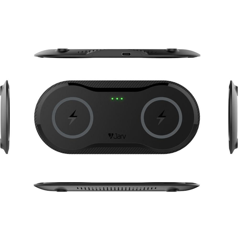 JarvMobile 20W Dual Wireless Charging Pad for Qi-Enabled Devices