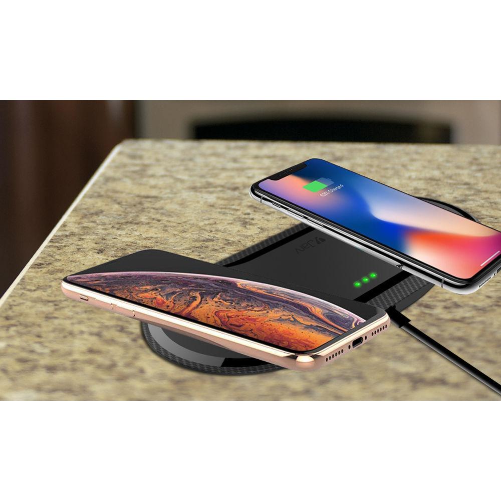 JarvMobile 20W Dual Wireless Charging Pad for Qi-Enabled Devices