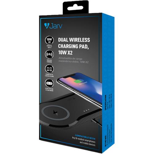 JarvMobile 20W Dual Wireless Charging Pad for Qi-Enabled Devices
