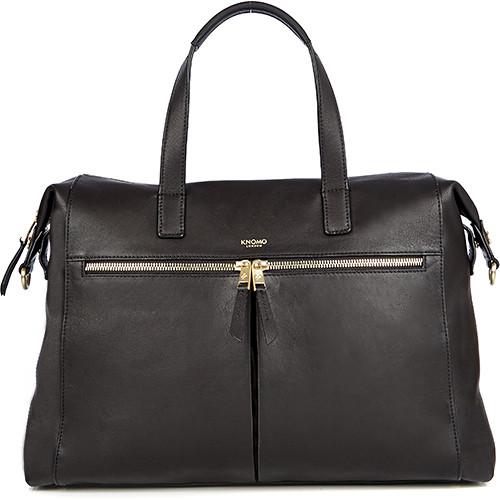 KNOMO USA Audley Slim Leather Bag for 14" Laptop & 10" Tablet