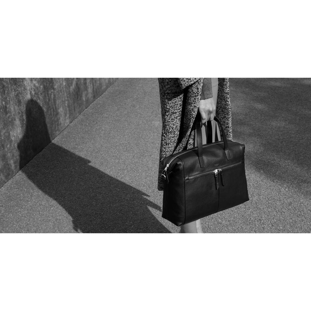 KNOMO USA Audley Slim Leather Bag for 14" Laptop & 10" Tablet