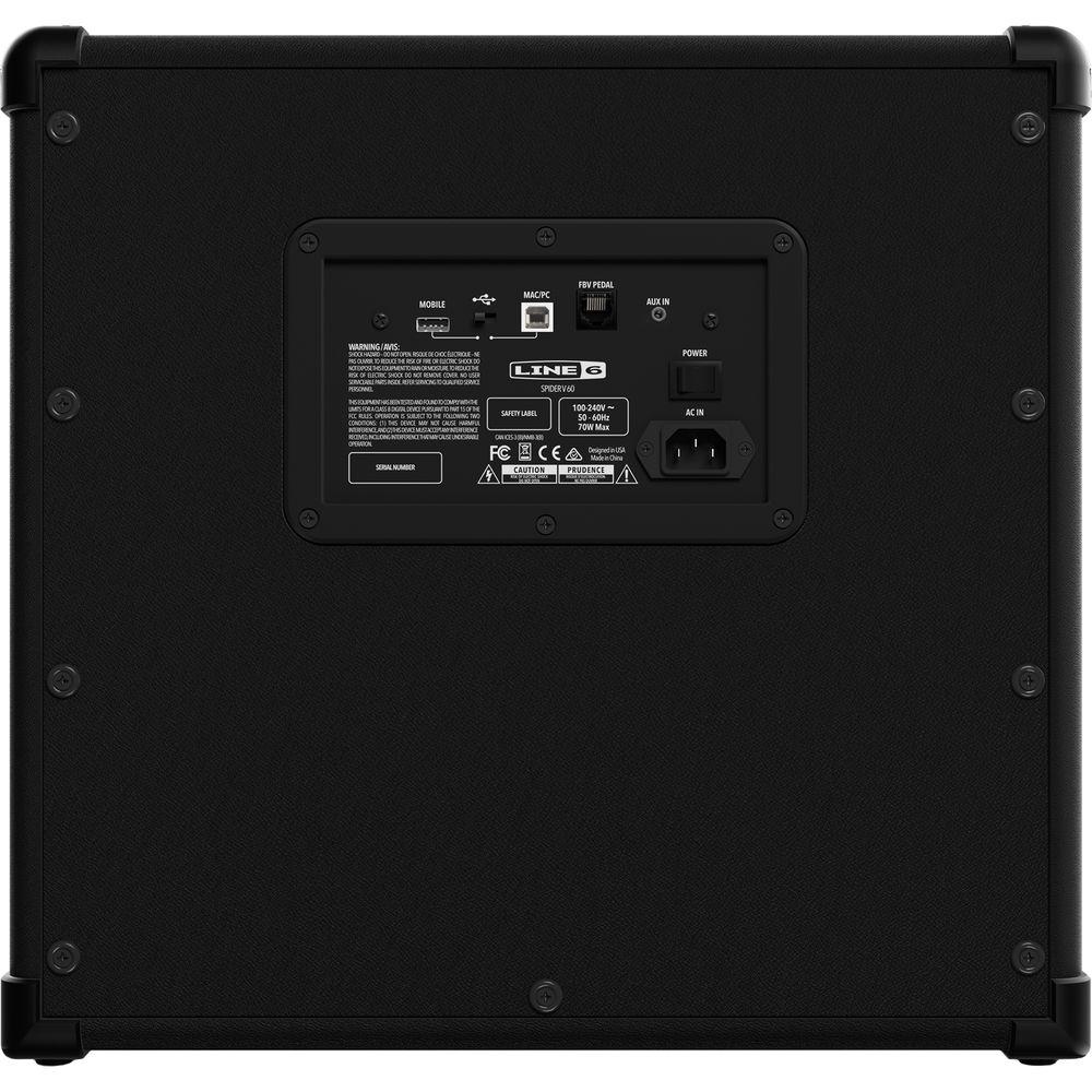 Line 6 Spider V 60 1x10" Modeling Combo Amplifier for Electric Guitars