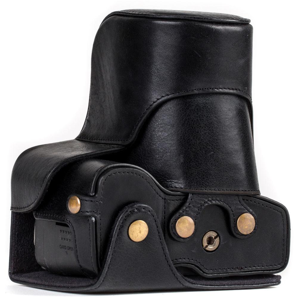 MegaGear Ever Ready Leather Case with Strap for Canon EOS Rebel T7i, 800D, Kiss X9i, 77D, 9000D and 18-55mm