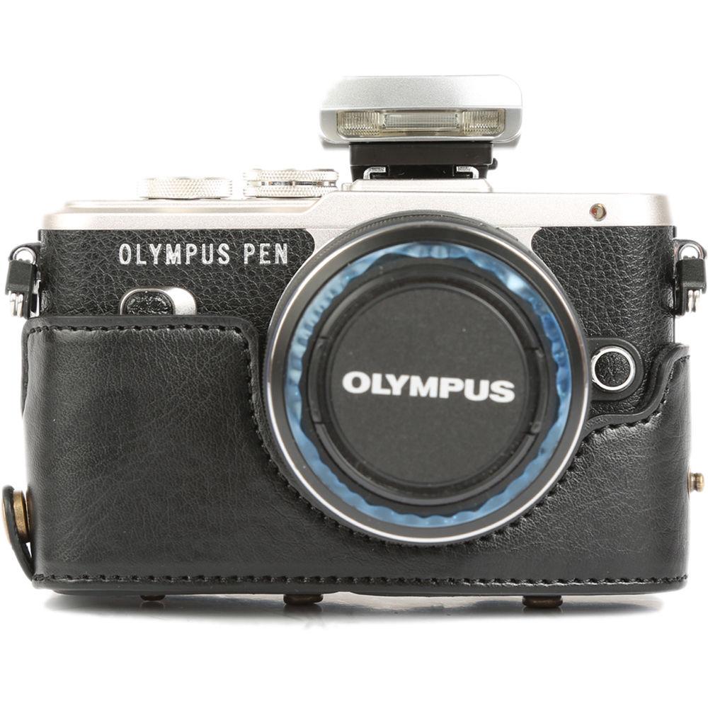 MegaGear MG917 Ever Ready Leather Case with Bottom Opening for Olympus PEN E-PL8