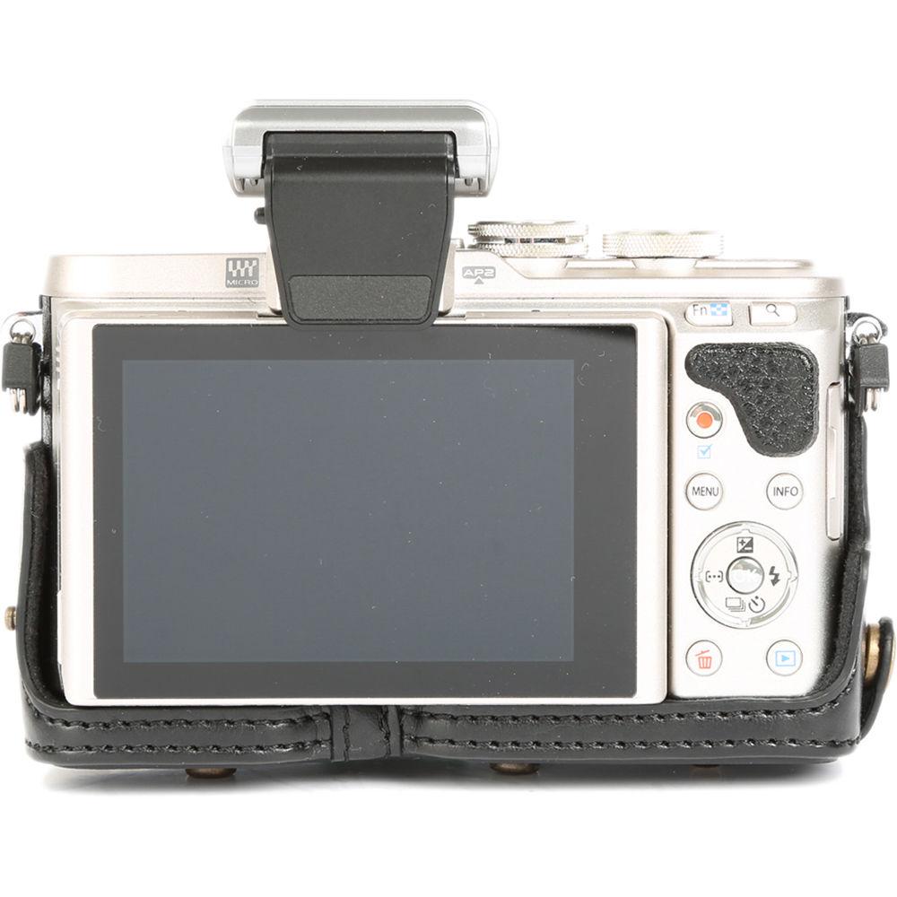 MegaGear MG917 Ever Ready Leather Case with Bottom Opening for Olympus PEN E-PL8