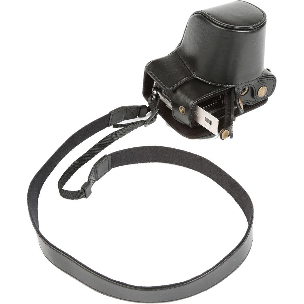 MegaGear MG917 Ever Ready Leather Case with Bottom Opening for Olympus PEN E-PL8