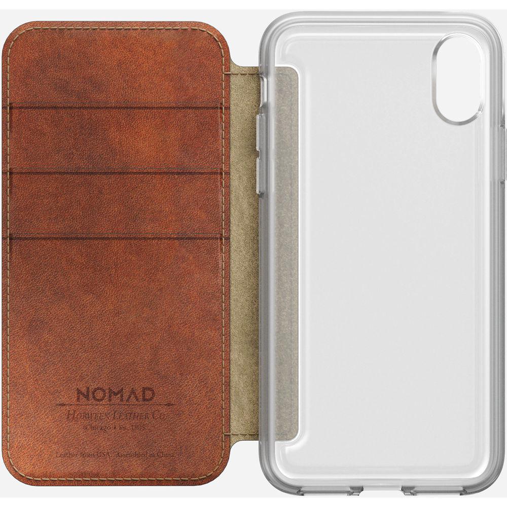 Nomad Clear Folio Case for iPhone X