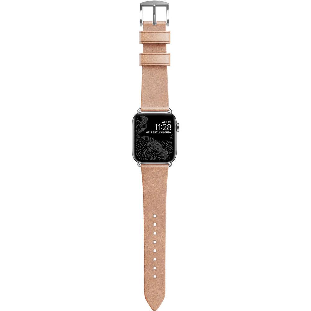 Nomad Modern Leather Watch Strap for 38mm 40mm Apple Watch