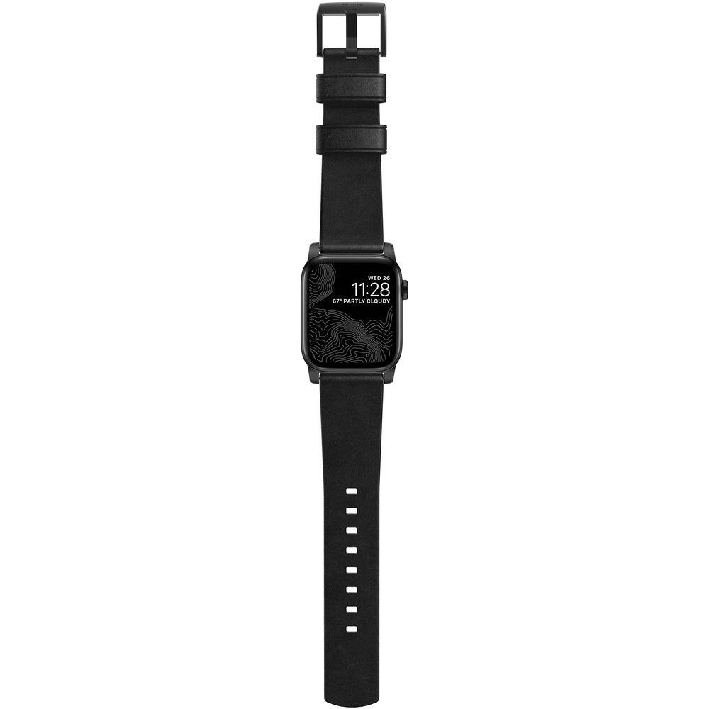 Nomad Modern Leather Watch Strap for 42mm 44mm Apple Watch