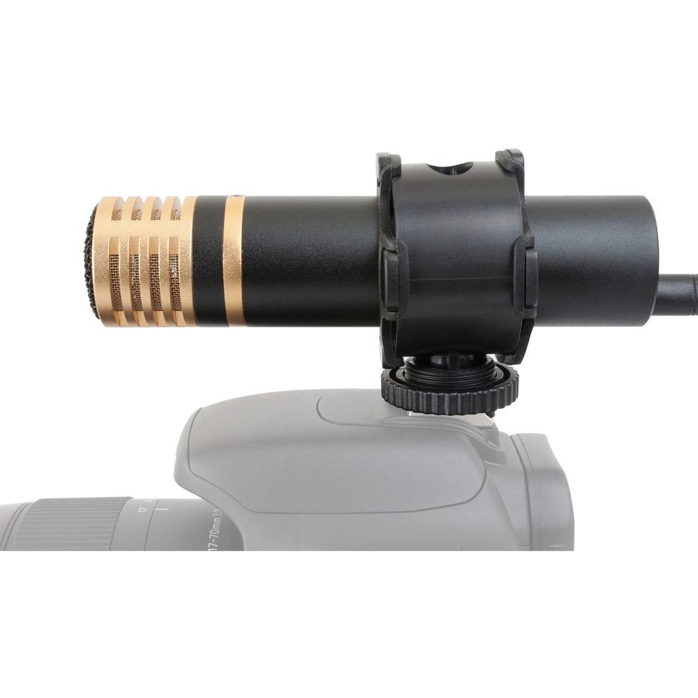 Opteka VM-2000 Gold Series Stereo Video Shotgun Microphone with Shockmount