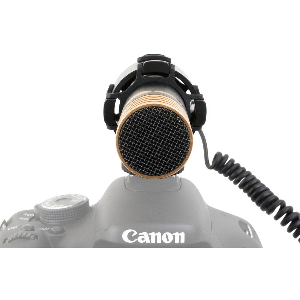 Opteka VM-2000 Gold Series Stereo Video Shotgun Microphone with Shockmount