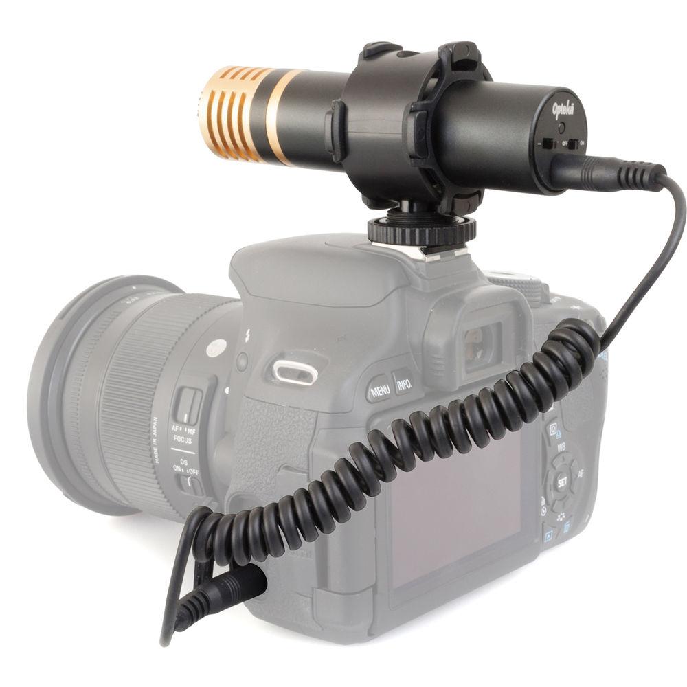 Opteka VM-2000 Gold Series Stereo Video Shotgun Microphone with Shockmount