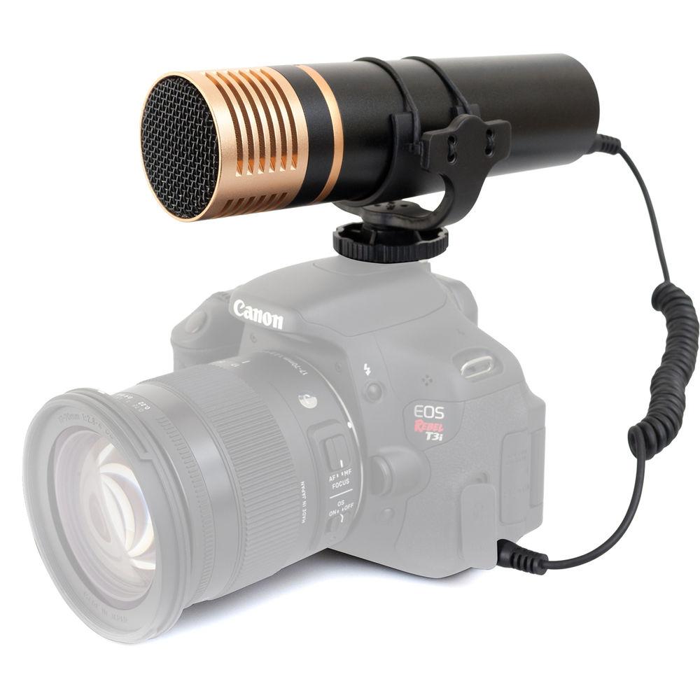 Opteka VM-3000 Gold Series Stereo Video Shotgun Microphone with Shockmount