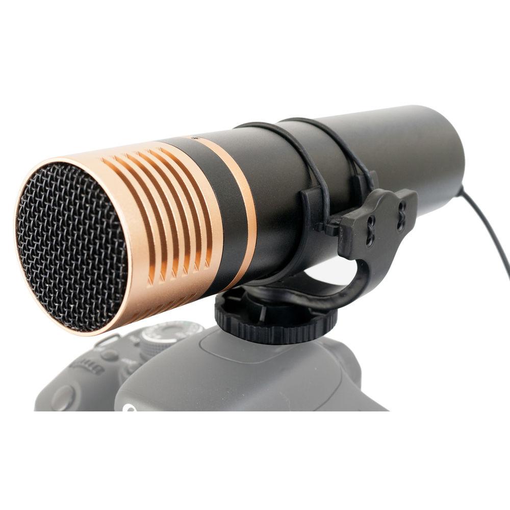 Opteka VM-3000 Gold Series Stereo Video Shotgun Microphone with Shockmount
