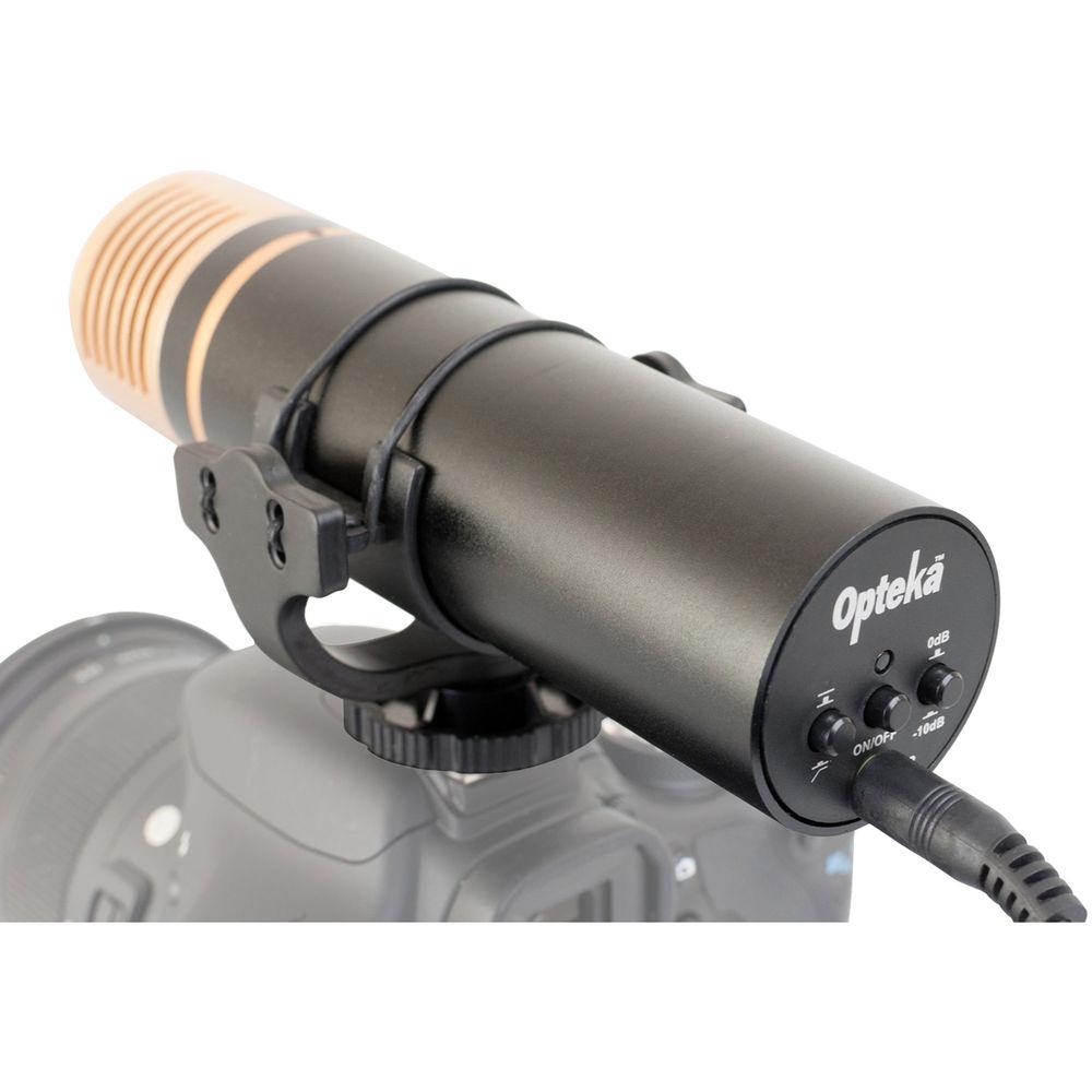 Opteka VM-3000 Gold Series Stereo Video Shotgun Microphone with Shockmount